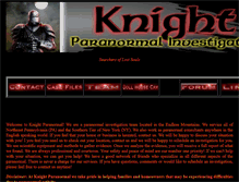 Tablet Screenshot of knightparanormal.com